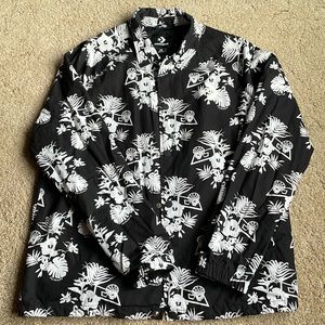 Converse tropical themed basketball jacket